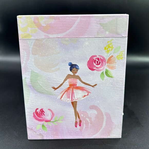 Jewel Keeper Ballerina and Roses Girls Musical Three Compartment Box Swan Lake - Picture 3 of 11